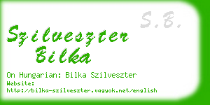 szilveszter bilka business card